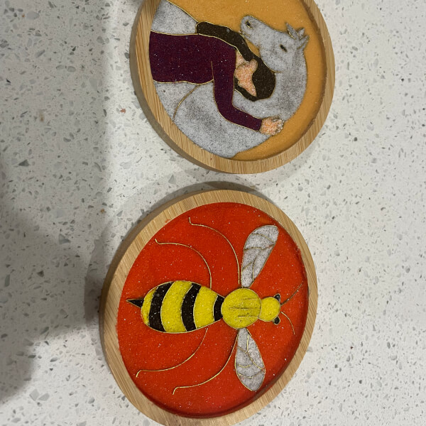 Work made by Vanessa Colbridge in the workshop